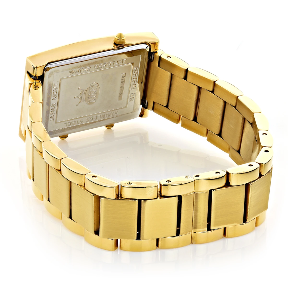 Techno King Diamond Women's Watch 18k Gold Plated 3 Time Zones 1.65ct 4 Techno King Diamond Women's Watch 18k Gold Plated 3 Time Zones 1.65ct - Image 2