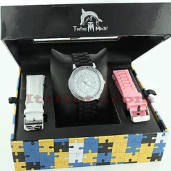 Techno Master Ladies Diamond Watch 0.12ct -H'Hen Sale Store techno master watches ladies diamond watch 012ct p 42853box