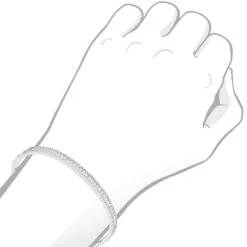 14K White Gold Thin Diamond Bangle Bracelet For Women 2.5 Carat -H'Hen Sale Store thin diamond bangle bracelet for women 14k white rose yellow gold 25 carat 803206 bodwh