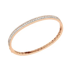 14K White Gold Thin Diamond Bangle Bracelet For Women 2.5 Carat -H'Hen Sale Store thin diamond bangle bracelet for women 14k white rose yellow gold 25 carat 803206 ro