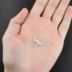 Tiny Diamond Cross Pendant 10K White Gold 0.12ct 9 Tiny Diamond Cross Pendant 10K White Gold 0.12ct -H'Hen Sale Store tiny diamond cross pendant in 10k gold 012ct 4