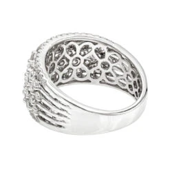 Unique Luxurman Bands: 14K Rose Gold Wide Diamond Ring For Women 2 Carat -H'Hen Sale Store uniqe luxurman bands 14k gold wide diamond ring for women 2 carat backwh