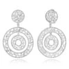 Unique 14K White Gold Designer Baguette Round Diamond Earrings For Women 7ct -H'Hen Sale Store unique 14k gold designer baguette round diamond earrings for women 7ct mainwh
