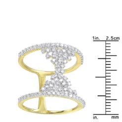 Unique 14K Yellow Gold Designer Diamond Cocktail Ring For Women 0.75ct By Luxurman 13 Unique 14K Yellow Gold Designer Diamond Cocktail Ring For Women 0.75ct By Luxurman -H'Hen Sale Store unique 14k gold designer diamond cocktail ring for women 075ct by luxurman rulerye