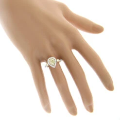 Unique 14K White Gold One Carat Yellow White Diamond Ring For Women By Luxurman 12 Unique 14K White Gold One Carat Yellow White Diamond Ring For Women By Luxurman -H'Hen Sale Store unique 14k gold one carat yellow white diamond ring for women by luxurman bodwh