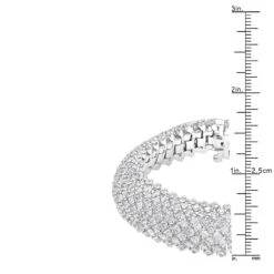 Unique 18K White Gold Ladies Diamond Bracelet 14.6ct G/VS By Luxurman -H'Hen Sale Store unique 18k gold ladies diamond bracelet 146ct gvs by luxurman rulerwh
