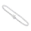 Unique 6 Carat VS Diamond Tennis Bracelet For Women 18K White Gold Flower Clasp -H'Hen Sale Store unique 6 carat vs diamond tennis bracelet for women 18k gold flower clasp 407100 mainwh