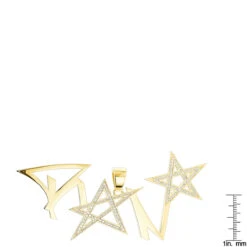 Unique Diamond Men's Pendant 14K Yellow Gold 2ct 13 Unique Diamond Men's Pendant 14K Yellow Gold 2ct -H'Hen Sale Store unique custom diamond mens pendant in 14k gold 2ct rulerye