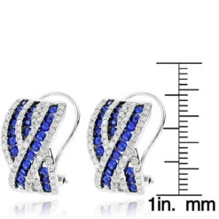 Unique Designer Diamonds And Blue Sapphires Earrings For Her 14K White Gold 13 Unique Designer Diamonds And Blue Sapphires Earrings For Her 14K White Gold -H'Hen Sale Store unique designer diamonds and blue sapphires earrings for her 14k gold rulerwh