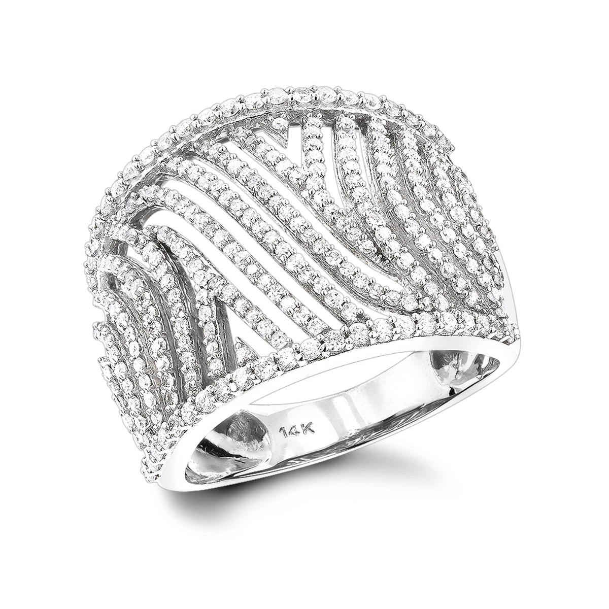 Unique Diamond Engagement Rings: 14K Yellow Gold Cut-Out Diamond Engagement Ring 1ct 4 Unique Diamond Engagement Rings: 14K Yellow Gold Cut-Out Diamond Engagement Ring 1ct - Image 2