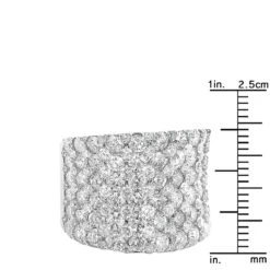 Unique Diamond Wedding Bands: 8 Carat Ladies Pave Diamonds Ring 14K White Gold 15 Unique Diamond Wedding Bands: 8 Carat Ladies Pave Diamonds Ring 14K White Gold -H'Hen Sale Store unique diamond wedding bands 8 carat ladies pave diamonds ring 14k gold rulerwh