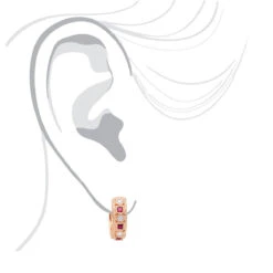 Unique Diamonds And Rubies Earrings Huggies 14K Yellow Gold Small Hoops 1/4 Inch -H'Hen Sale Store unique diamonds and rubies earrings huggies 14k gold small hoops 14 inch 001300 bodro