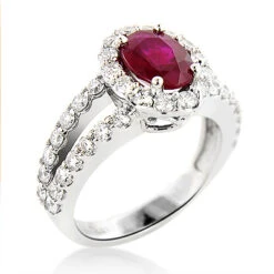 Unique Halo Diamond And Ruby Engagement Ring In Platinum 1ctd 1.35ctr 7 Unique Halo Diamond And Ruby Engagement Ring In Platinum 1ctd 1.35ctr -H'Hen Sale Store unique halo diamond and ruby engagement ring in platinum 095ctd 135ctr 2