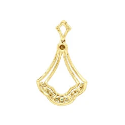 Unique Ladies 1.3 Carat Diamond And Emerald Pendant Necklace 14K White Gold -H'Hen Sale Store unique ladies 13 carat diamond and emerald pendant necklace in 14k gold 100488 backye