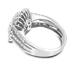 Unique Ladies Diamond Ring 1.60ct 14K White Gold -H'Hen Sale Store unique ladies diamond ring 160ct 14k gold backwh