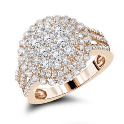 Unique Ladies Diamond Ring 1.60ct 14K White Gold -H'Hen Sale Store unique ladies diamond ring 160ct 14k gold ro