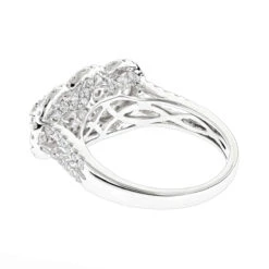 Unique Luxurman Double Halo Cluster Diamond Engagement Ring 1.6ct 14K White Gold 11 Unique Luxurman Double Halo Cluster Diamond Engagement Ring 1.6ct 14K White Gold -H'Hen Sale Store unique luxurman double halo cluster diamond engagement ring 16ct 14k gold backwh