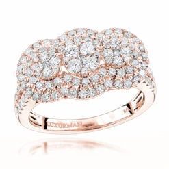 Unique Luxurman Double Halo Cluster Diamond Engagement Ring 1.6ct 14K White Gold 10 Unique Luxurman Double Halo Cluster Diamond Engagement Ring 1.6ct 14K White Gold -H'Hen Sale Store unique luxurman double halo cluster diamond engagement ring 16ct 14k gold ro