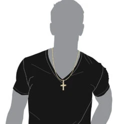 Unique Men's Diamond Cross Pendant 14K Yellow Gold 2 Inch 3 Carats -H'Hen Sale Store unique mens diamond cross pendant 14k gold 2 inch 3 carats 803238 bodye 1686625643