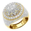Unique Men's Diamond Ring 4 Carat Statement Or Large Pinky Ring 14K Yellow Gold -H'Hen Sale Store unique mens diamond ring 4 carat statement or large pinky ring 14k gold 803252 ye