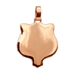 Unique 10K Yellow Gold Men's Custom Enamel & Diamond Tiger Pendant 1.75CT -H'Hen Sale Store unique solid 10k gold tiger pendant diamonds enamel 175ct mens custom jewelry 407123 backro