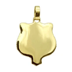 Unique 10K Yellow Gold Men's Custom Enamel & Diamond Tiger Pendant 1.75CT -H'Hen Sale Store unique solid 10k gold tiger pendant diamonds enamel 175ct mens custom jewelry 407123 backye