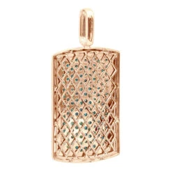 Unique 14K White Gold Blue Diamonds Dog Tag Pendant For Men 3.25ctw 15 Unique 14K White Gold Blue Diamonds Dog Tag Pendant For Men 3.25ctw -H'Hen Sale Store unique solid 14k gold blue diamonds dog tag pendant for men 325ctw 405831b back rose