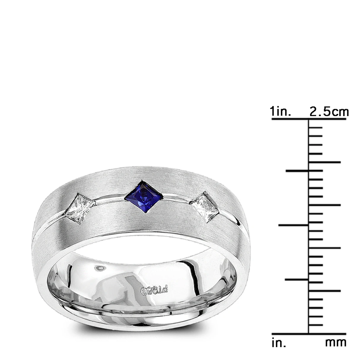 Unique Wedding Bands: Platinum Sapphire Diamond Wedding Ring For Men 5 Unique Wedding Bands: Platinum Sapphire Diamond Wedding Ring For Men - Image 3