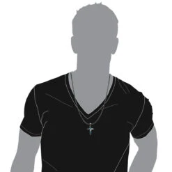 Unique White Blue Black Diamond Cross Pendant 1.5ct 10K Black Plated Gold -H'Hen Sale Store unique white blue black diamond cross pendant 15ct in 10k black gold bod