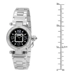 Unique White JoJino Real Diamond Watch For Women 0.12ct Black Dial -H'Hen Sale Store unique white jojino real diamond watch for women 012ct black dial 968769 ruler