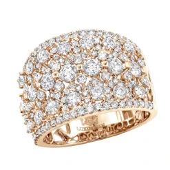 Unique Wide Diamond Ladies Ring Band 2.75ct 14K White Gold By Luxurman -H'Hen Sale Store unique wide diamond ladies ring band 275ct in 14k gold by luxurman ro