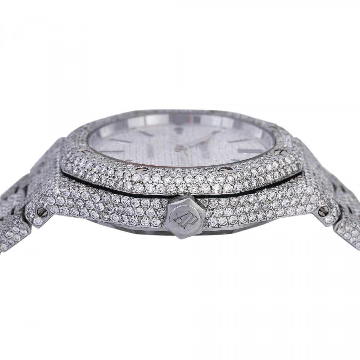 Unisex Diamond Watch Audemars Piguet Royal Oak Selfwinding Silver Tone Dial 6 Unisex Diamond Watch Audemars Piguet Royal Oak Selfwinding Silver Tone Dial - Image 4