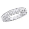Vintage Style Women's Diamond Wedding Band 14K White Gold 1.5 Carats 1 Vintage Style Women's Diamond Wedding Band 14K White Gold 1.5 Carats -H'Hen Sale Store vintage style womens diamond wedding band in 14k gold 15 carats 005798band white
