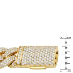 Heavy 14K Yellow Gold VS Diamond Cuban Link Chain Necklace For Men 43ct 16mm Wide 19 Heavy 14K Yellow Gold VS Diamond Cuban Link Chain Necklace For Men 43ct 16mm Wide -H'Hen Sale Store vs diamond cuban link chain necklace for men in 14k gold 43 carats 803196 rulerwy