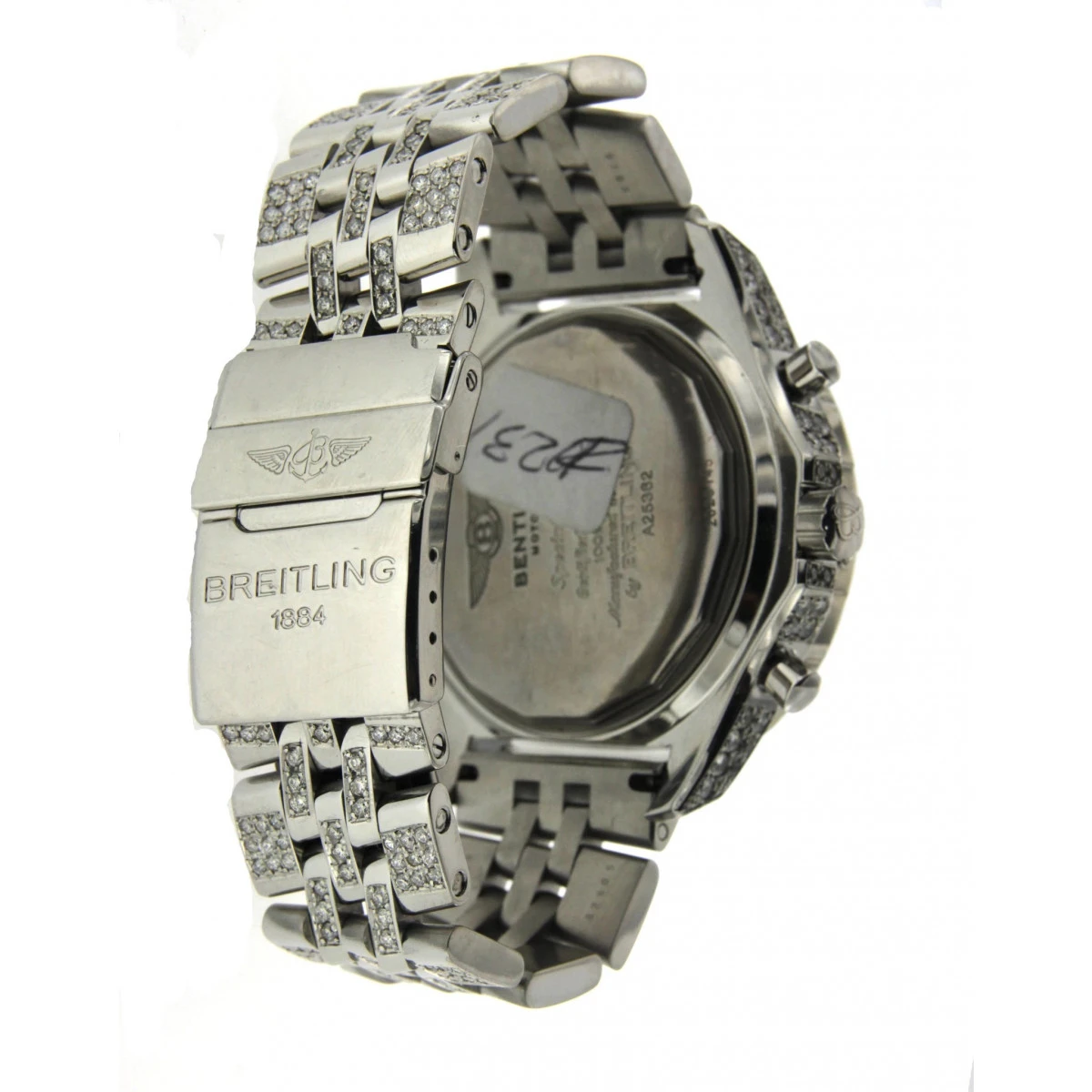 Fully Iced Out Real Diamond Breitling Bentley Diamond Bezel, Case, Band 48mm 4 Fully Iced Out Real Diamond Breitling Bentley Diamond Bezel, Case, Band 48mm - Image 2