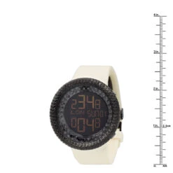 JoJino Black Simulated Diamond Watch For Men Large Digital Watch Rubber Band -H'Hen Sale Store watches jojino black simulated diamond watch for men large digital watch rubber band 968803 ruler