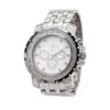 JoJino Chronograph Large Men's Diamond Watch 0.25ct Roman Numerals White Dial