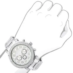 JoJino Chronograph Oversized Men's Diamond Watch 0.25ct Iced Out White MOP Dial -H'Hen Sale Store watches jojino chronograph oversized mens diamond watch 025ct iced out white mop dial 968749 bod