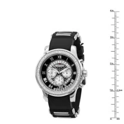 JoJino Floating Stones Men's Diamond Watch Black Rubber Band Chronograph Date 9 JoJino Floating Stones Men's Diamond Watch Black Rubber Band Chronograph Date -H'Hen Sale Store watches jojino floating stones mens diamond watch black rubber band chronograph date 968764 ruler