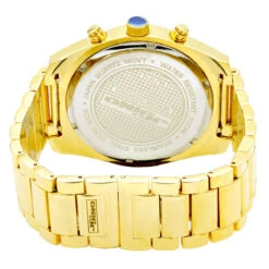JoJino Large Men's Diamond Watch 0.25ct Iced Out Yellow Dial Chronograph 7 JoJino Large Men's Diamond Watch 0.25ct Iced Out Yellow Dial Chronograph -H'Hen Sale Store watches jojino large mens diamond watch 025ct iced out yellow dial chronograph 968752 back
