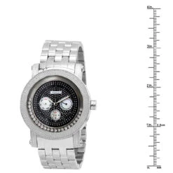 JoJino Moving Stones Real Diamond Watch For Men With Chronograph 0.25ct -H'Hen Sale Store watches jojino moving stones real diamond watch for men with chronograph 025ct 968762 ruler