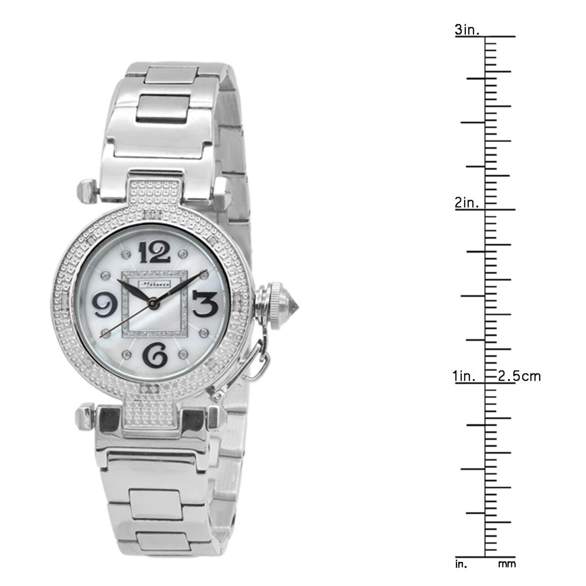 JoJino Women's Diamond Watch 0.12ctw White Mother-Of-Perl Dial 6 JoJino Women's Diamond Watch 0.12ctw White Mother-Of-Perl Dial - Image 4