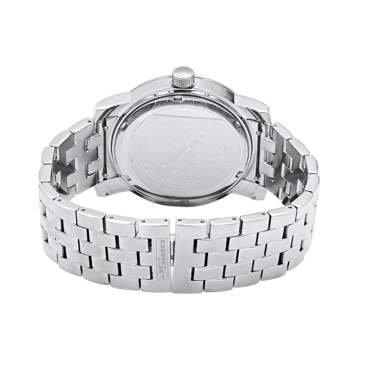 Oversized JoJino Genuine Diamond Watch For Men Black Dial 0.25ct Metal Band 4 Oversized JoJino Genuine Diamond Watch For Men Black Dial 0.25ct Metal Band - Image 2