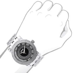 Oversized JoJino Genuine Diamond Watch For Men Black Dial 0.25ct Metal Band 8 Oversized JoJino Genuine Diamond Watch For Men Black Dial 0.25ct Metal Band -H'Hen Sale Store watches oversized jojino genuine diamond watch for men black dial 025ct metal band 968801 bod