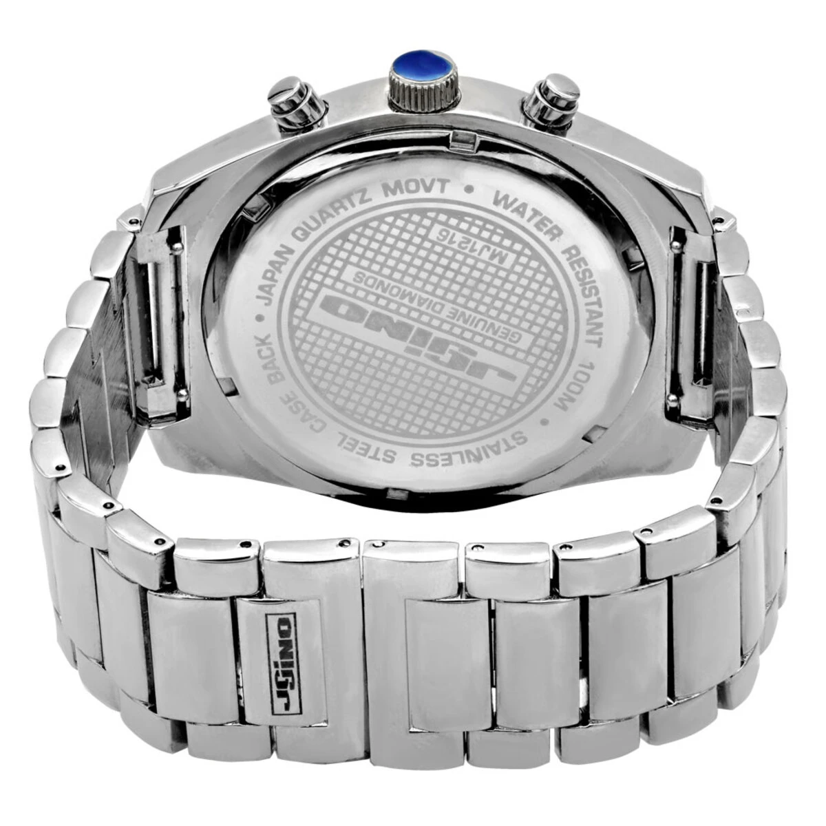 Oversized Jojino Men's Diamond Watch 0.25ct Iced Out White Dial With Subdials 4 Oversized Jojino Men's Diamond Watch 0.25ct Iced Out White Dial With Subdials - Image 2