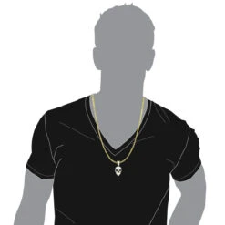 White And Black Diamond Iced Out Skull Pendant 10K Yellow Gold 0.83ct -H'Hen Sale Store white and black diamond iced out skull pendant in 10k gold 083ct bodye