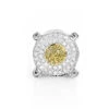 White And Yellow Diamond Earring 0.2ct Single Men's Stud -H'Hen Sale Store white and yellow diamond earring 025ct single mens stud 1