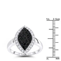Ladies White Black Pave Diamond Ring 0.7ct 14K White Gold 12 Ladies White Black Pave Diamond Ring 0.7ct 14K White Gold -H'Hen Sale Store white black pave diamond ring 070ct 14k p 43337 rulerwh