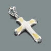White Blue Yellow Diamond Cross Pendant 0.56ct Sterling Silver -H'Hen Sale Store white blue yellow diamond cross pendant 056ct sterling silver p 48219