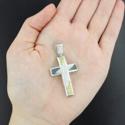 White Blue Yellow Diamond Cross Pendant 0.80ct Sterling Silver 9 White Blue Yellow Diamond Cross Pendant 0.80ct Sterling Silver -H'Hen Sale Store white blue yellow diamond cross pendant 080ct sterling silver p 48218box